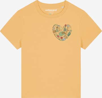 Watapparel Shirt ' Gartenliebe ' in Gelb: Vorderseite