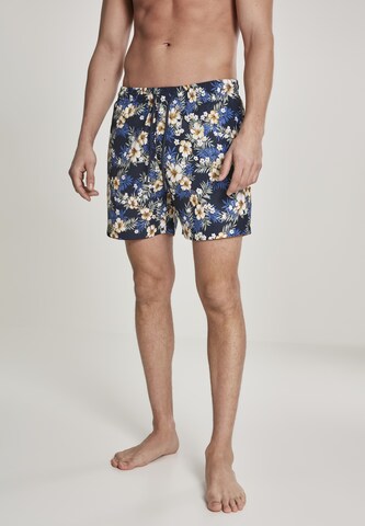 Shorts de bain Urban Classics en bleu : devant