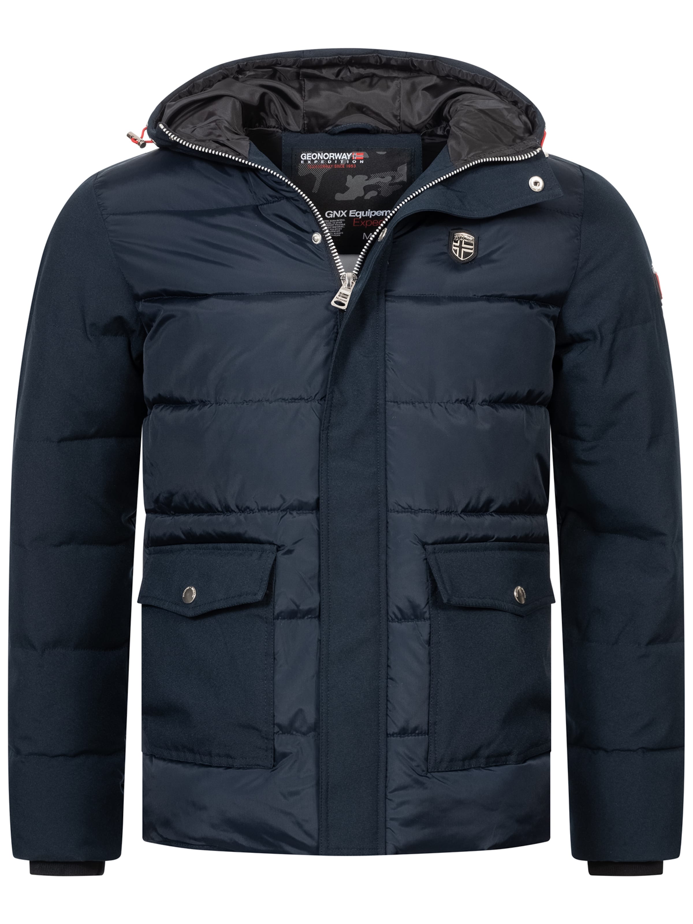 GEOGRAPHICAL NORWAY Between-season jacket in Blue: front