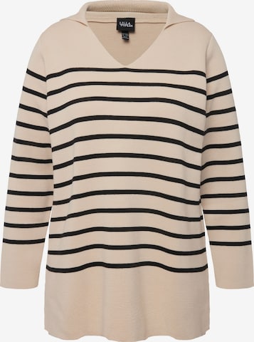 Ulla Popken Sweater in Beige: front