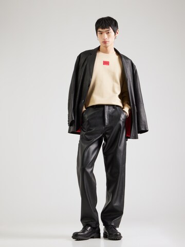 HUGO Sweatshirt 'Diragol212' in Beige