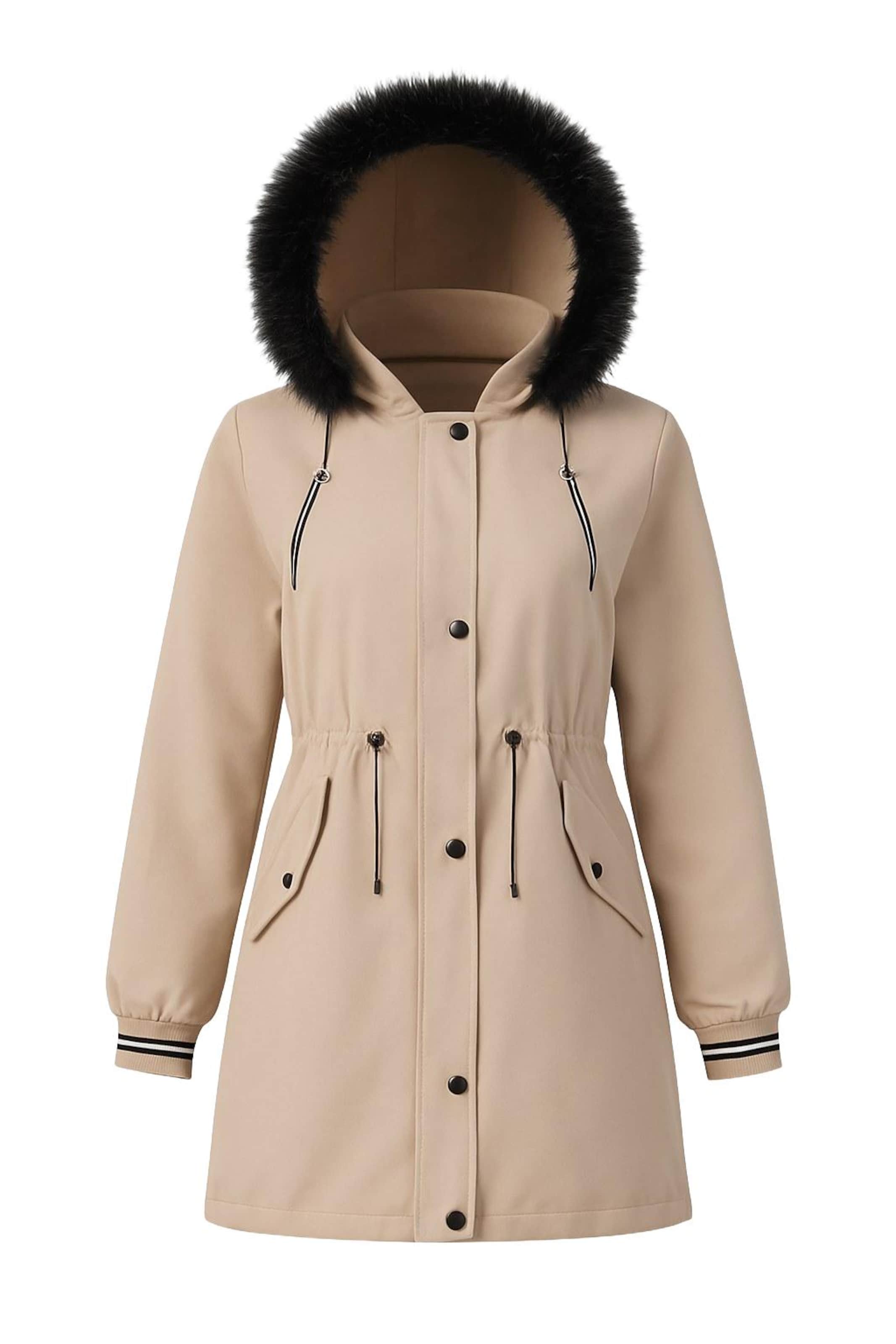 MODAMIHRAM Winter parka in Beige: front