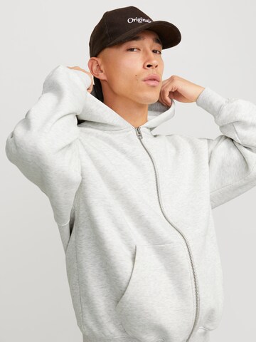 JACK & JONES Sweatjakke 'JJEUrban Edge' i hvid