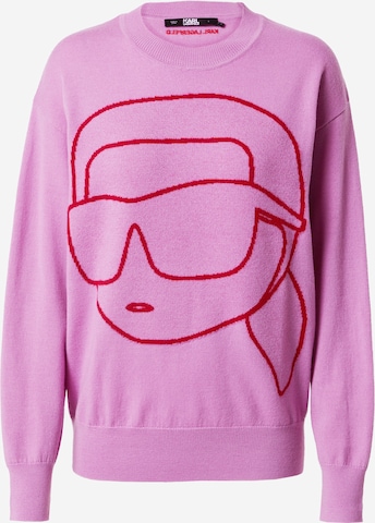 Karl Lagerfeld Sweater in Pink: front