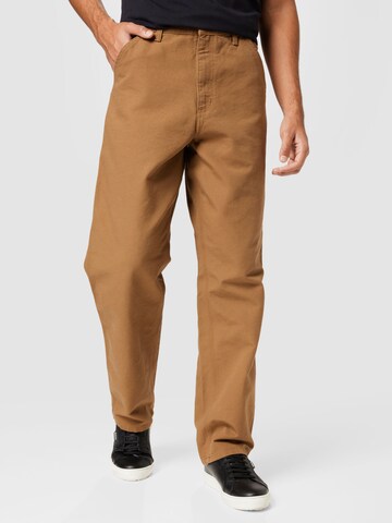 Carhartt WIP Loose fit Jeans in Brown: front