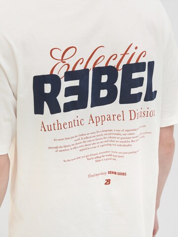 T-Shirt 'JREBJIM' JJ Rebel en blanc