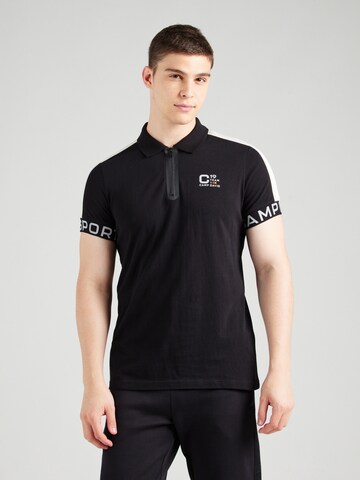 CAMP DAVID Poloshirt in Schwarz: Vorderseite