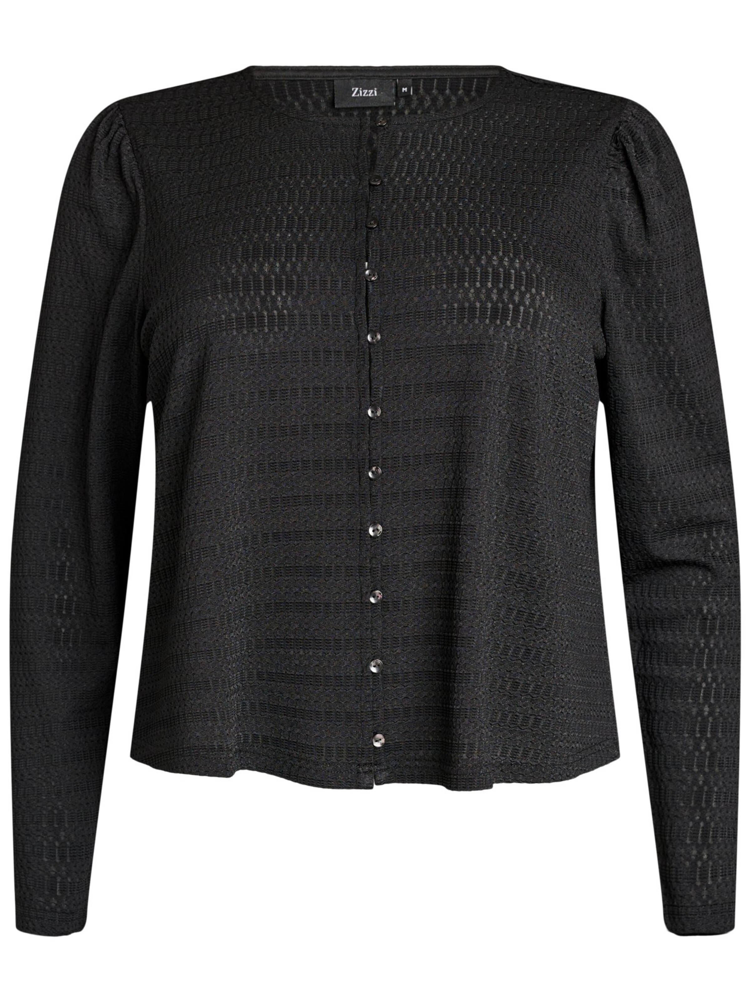 Zizzi Blouse 'MLAVU' in Black: front