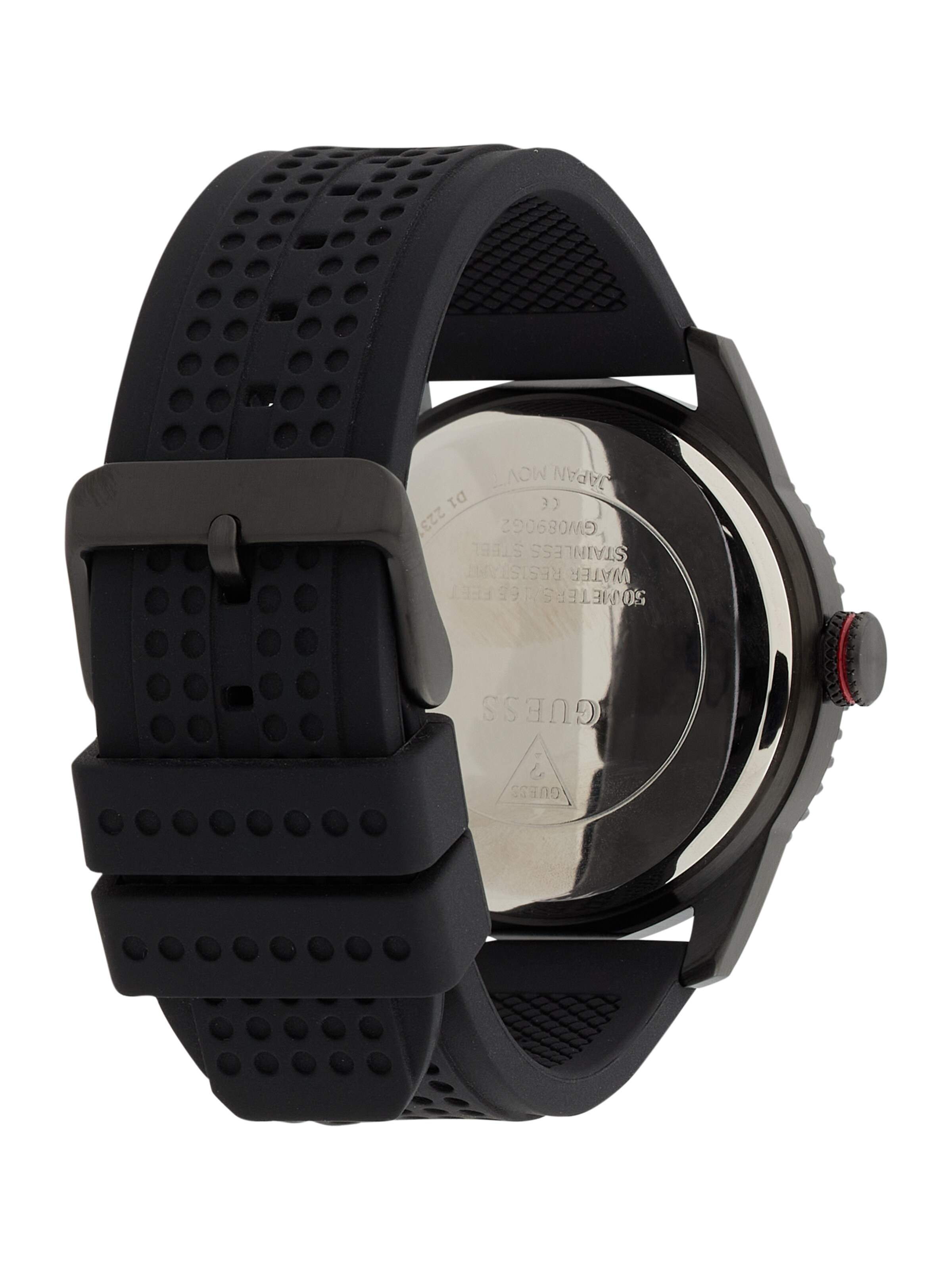 GUESS Analoogkell 'VARSITY G', värv must