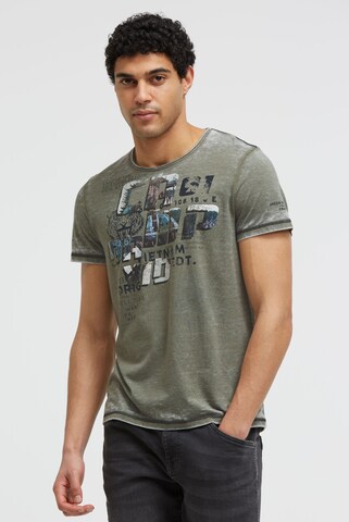 CAMP DAVID Shirt in Green: front