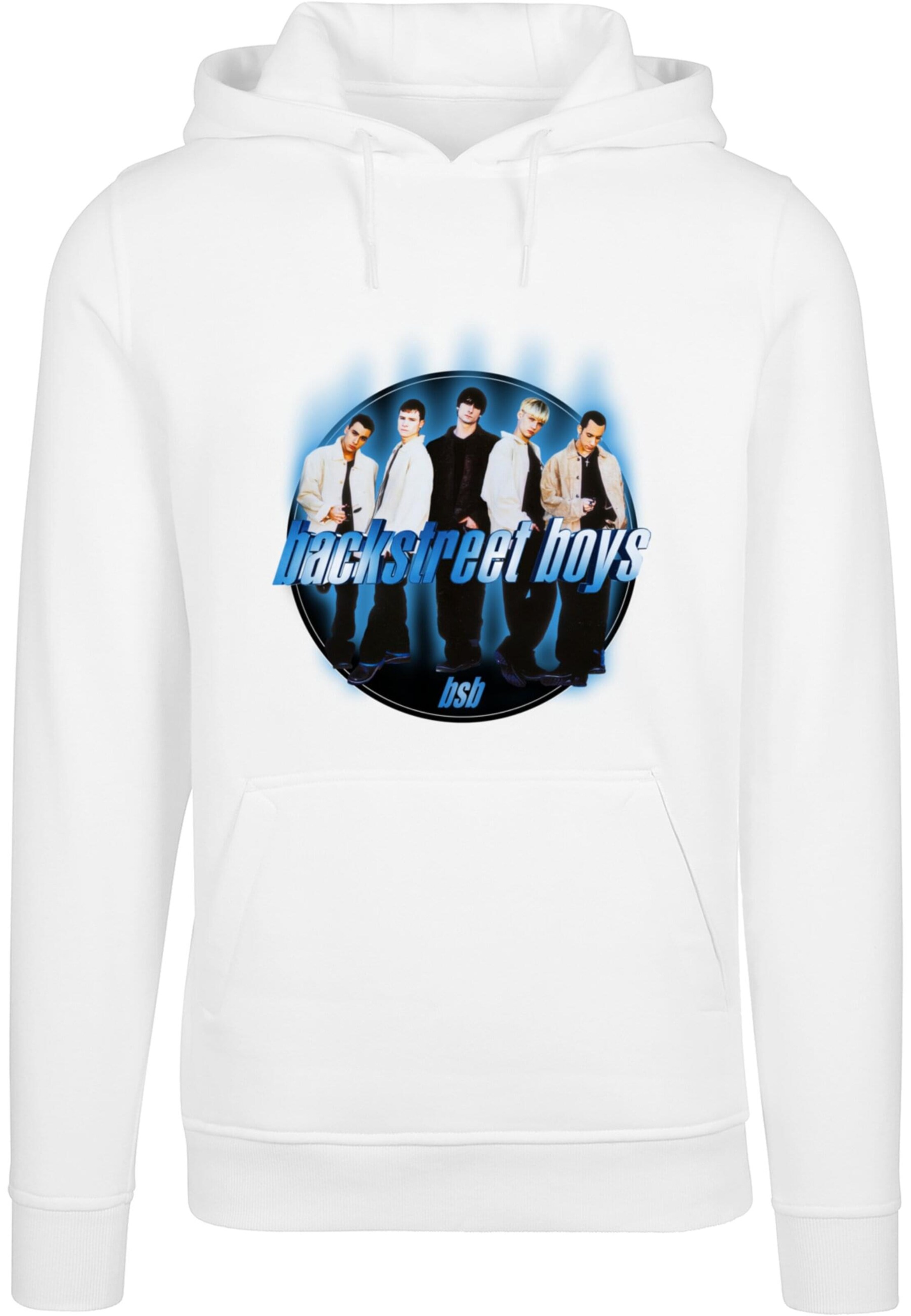 Merchcode Sweatshirt 'Backstreet Boys' in Wit: voorkant
