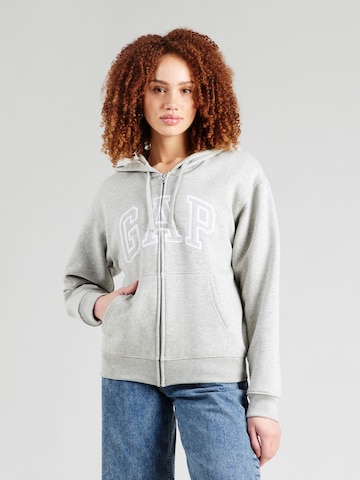 pelēks GAP Sportiska jaka 'HERITAGE': no priekšpuses