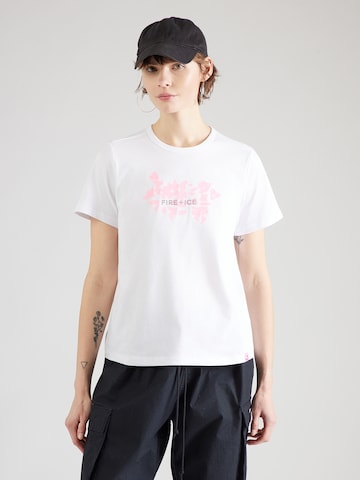 Bogner Fire + Ice Majica 'CLUDY' | bela barva: sprednja stran