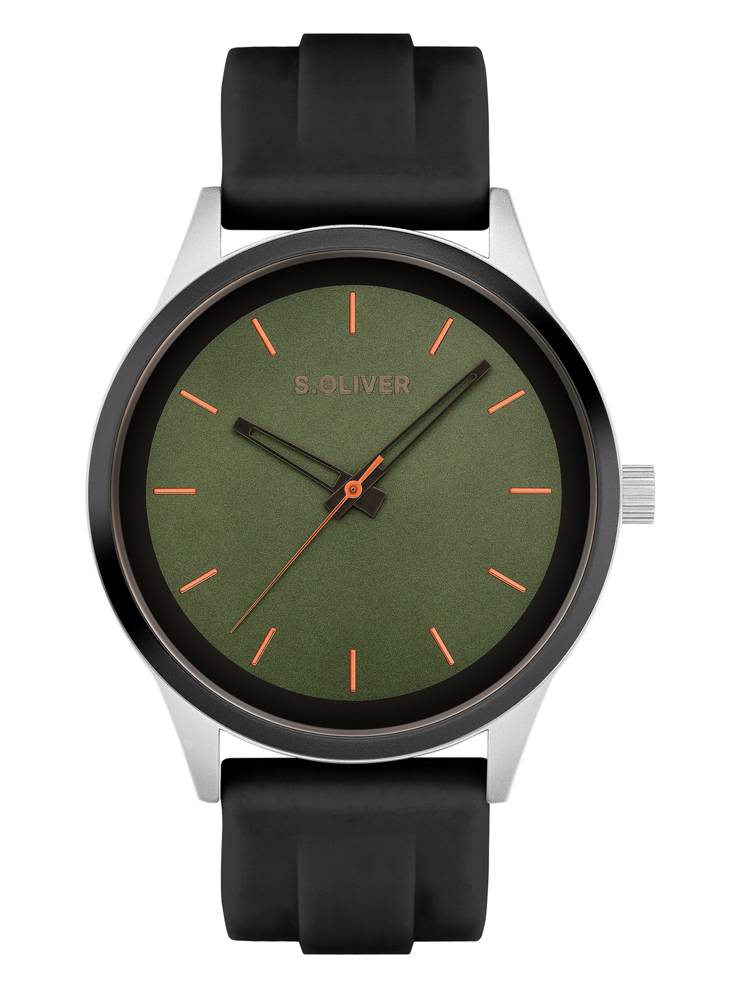 s.Oliver Analog Watch in Black: front