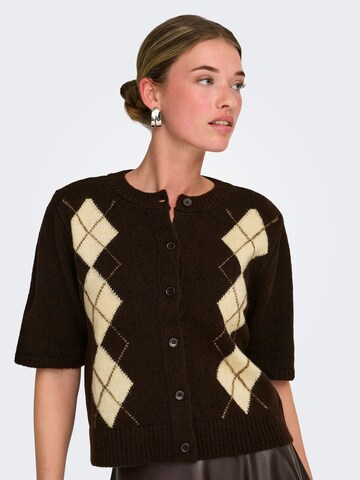 Cardigan 'ONLarzi' ONLY en marron