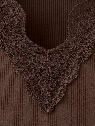 MANGO Majica 'LOCY' | rjava barva