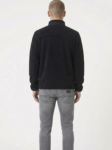 A Question Of (AQO) Between-season jacket 'David Micro Fleece Halfway Zip' in Black