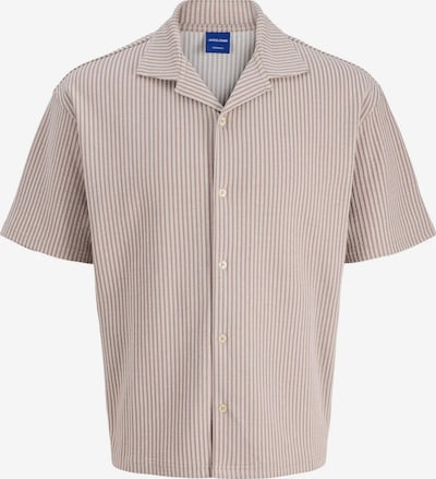 XXL dydžio Marškiniai 'JORSUMMER' iš JACK & JONES, spalva – mokos spalva / balta, Prekių apžvalga