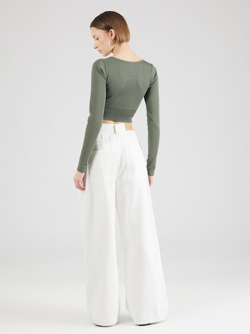 Monki Wide leg Jeans 'ADDIE' in Wit