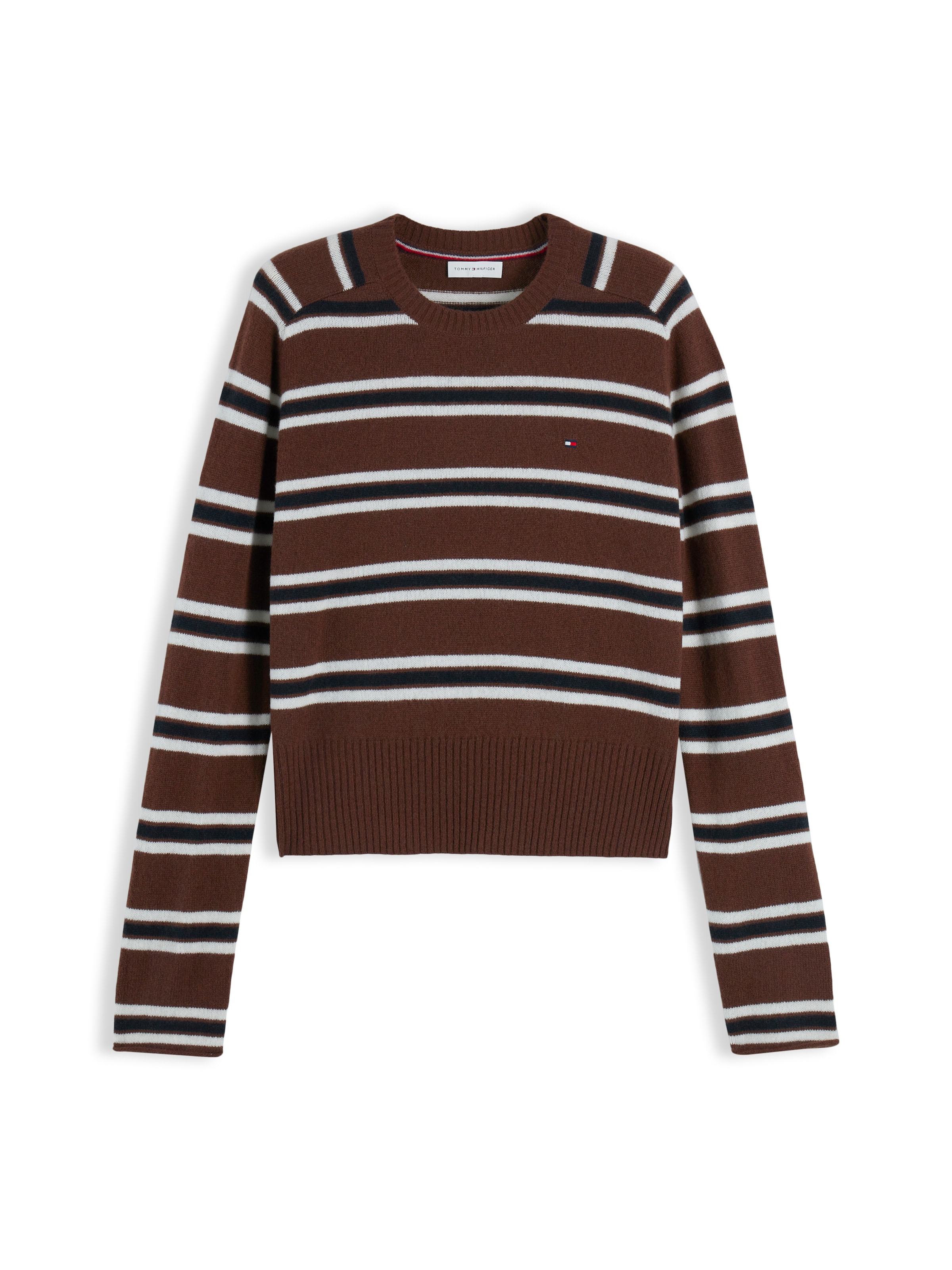 TOMMY HILFIGER Pullover in Braun: Vorderseite