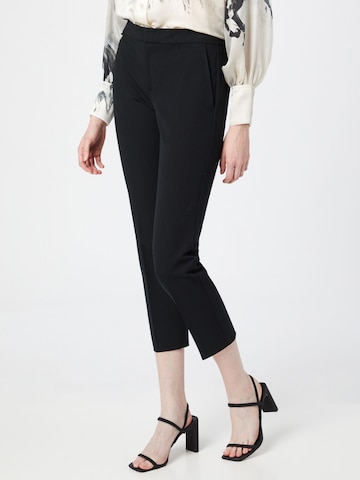 Coupe slim Pantalon 'LYCETTE' Lauren Ralph Lauren en noir : devant