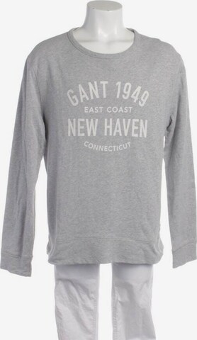 GANT Sweatshirt & Zip-Up Hoodie in L in Grey: front