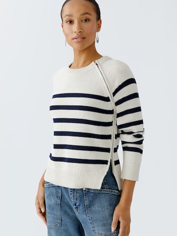 OUI Strickjacke in Weiß: Vorderseite