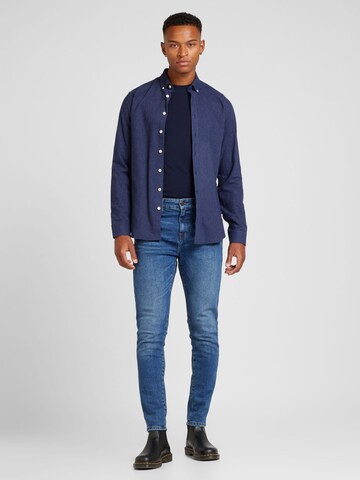 Lindbergh Regular Fit Hemd in Blau