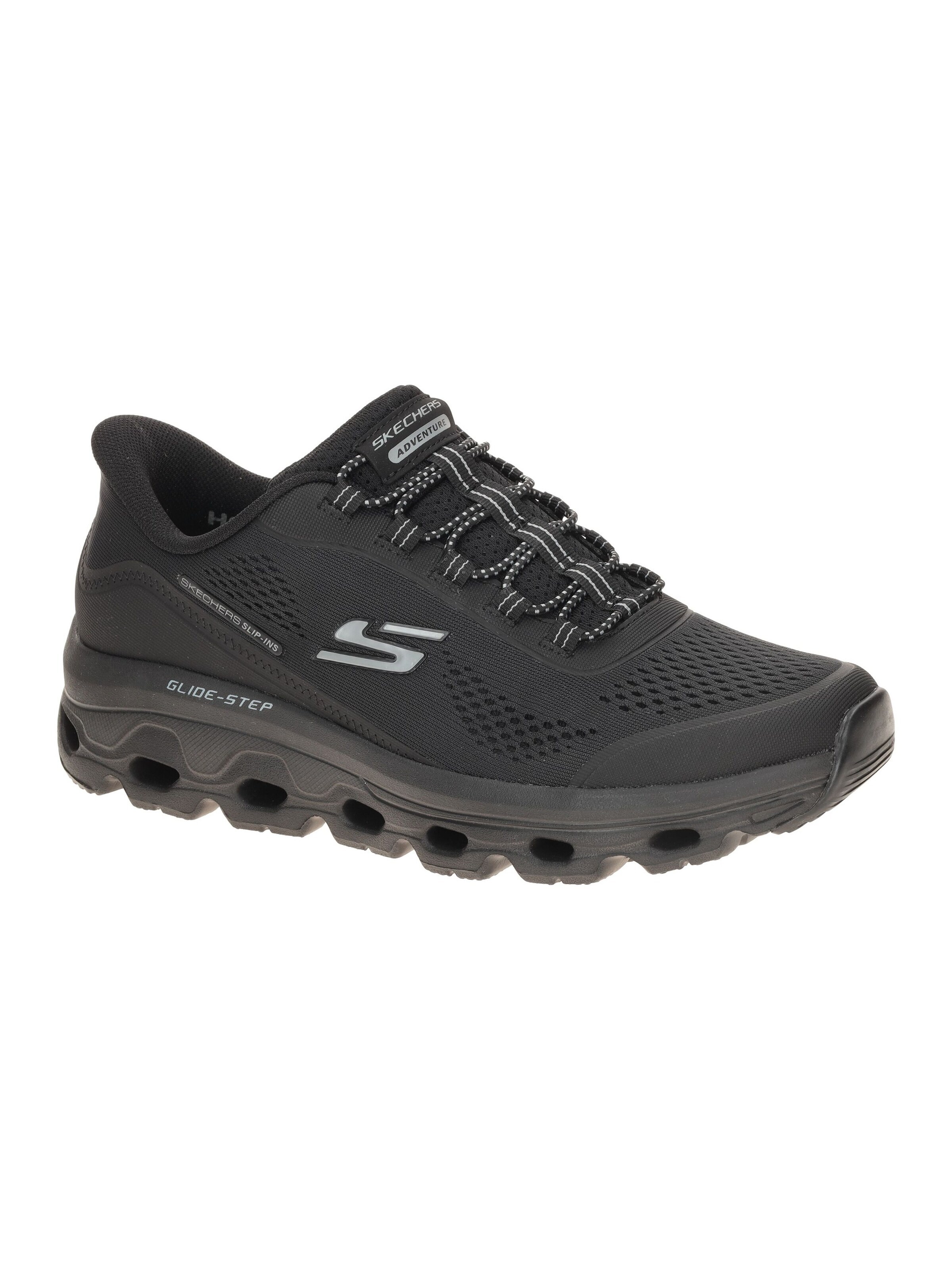SKECHERS Sneakers 'Skechers Glide Step Sole Schuhe schwarz Herren SLIP-INS 237812' in Black: front
