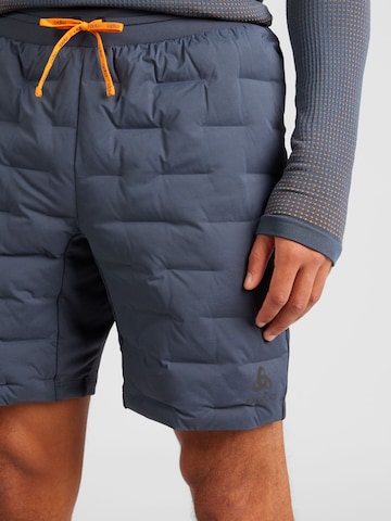 ODLO Normální Outdoorové kalhoty 'ZEROWEIGHT INSULATOR' – modrá