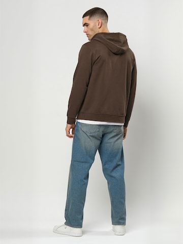 KAPPA - Sudadera con cremallera ' KMLogo Truxo ' en marrón