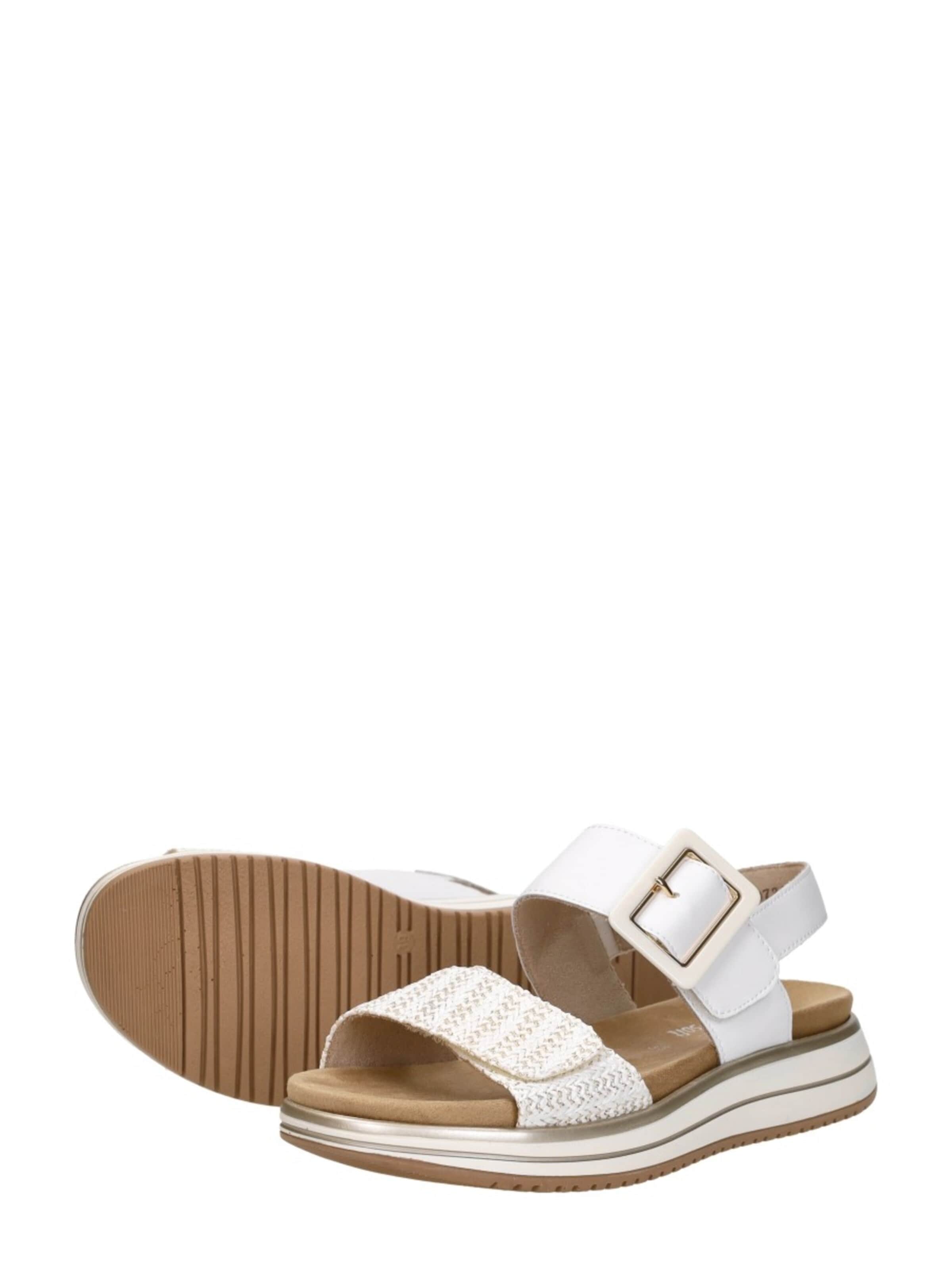 Sandales 'Sandalen Plat' REMONTE en blanc