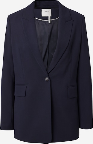 Blazer s.Oliver BLACK LABEL en bleu : devant