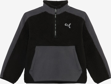 PUMA Athletic Sweater 'ESS' in Black: front