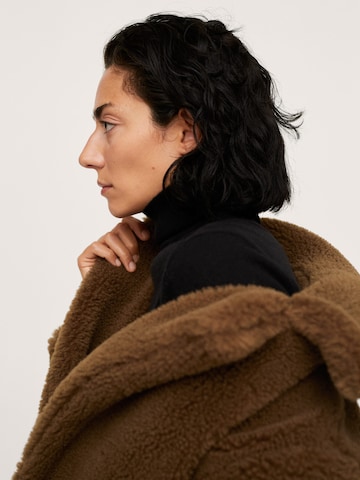 MANGO Between-Seasons Coat 'Currito' in Brown