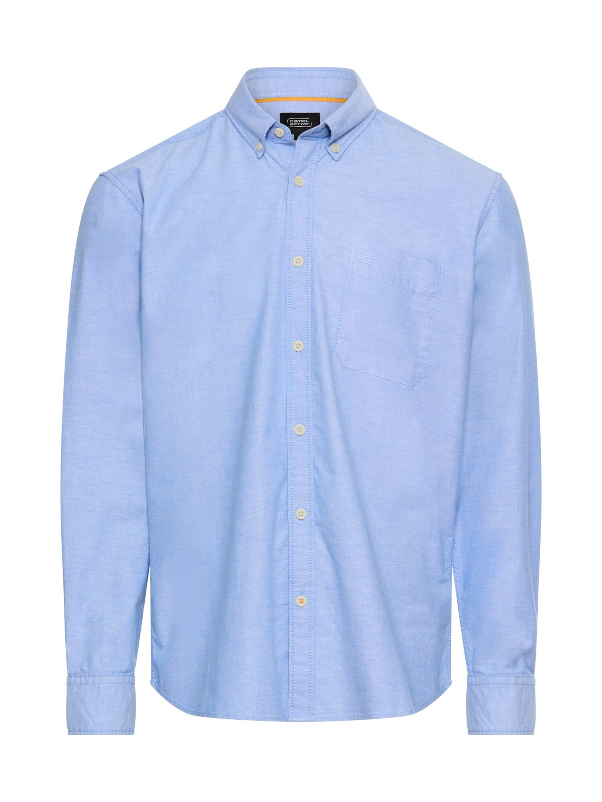 CAMEL ACTIVE Regular fit Button Up Shirt in Blue: front