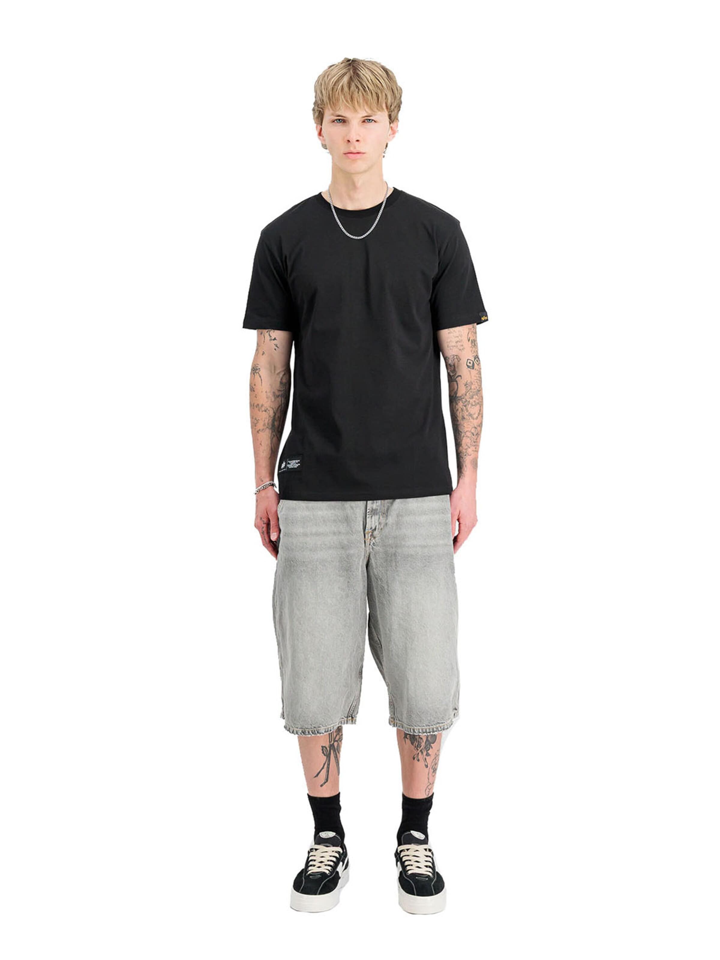 ALPHA INDUSTRIES Shirt‌‌‌ in Schwarz