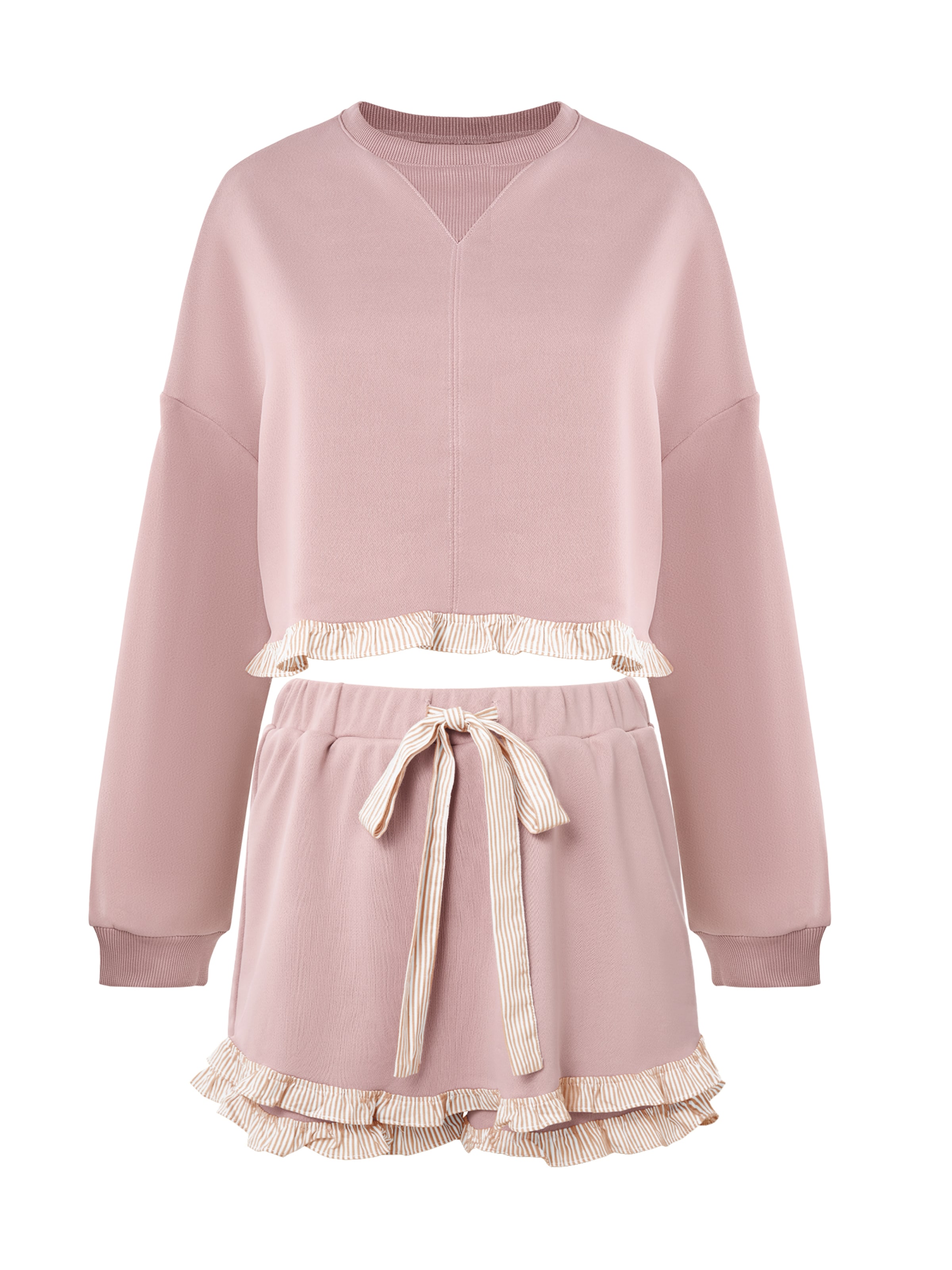 Imily Bela Hlačni kostim | roza barva: sprednja stran