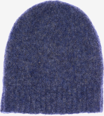 hessnatur Hat & Cap in One size in Blue: front