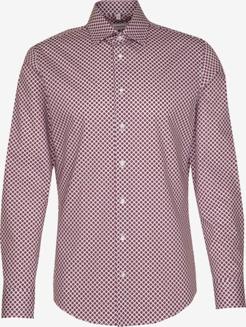 Coupe slim Chemise business 'SMART PERFORMANCE' SEIDENSTICKER en rose : devant