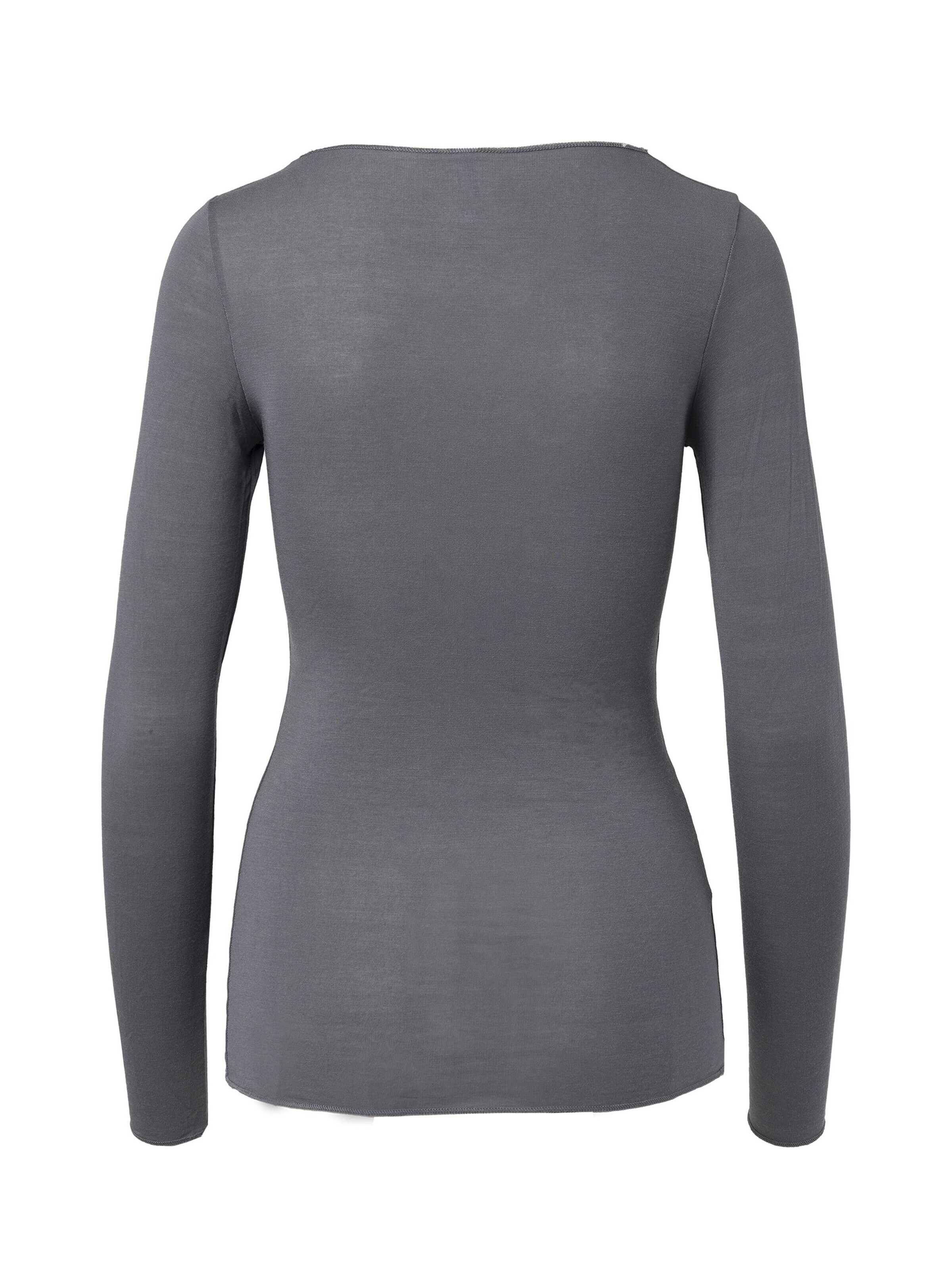 Ciocca - Camiseta térmica 'Cashmere undershirt barchetta' en gris