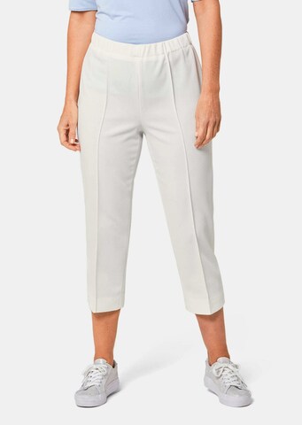 Regular Pantalon Goldner en blanc : devant