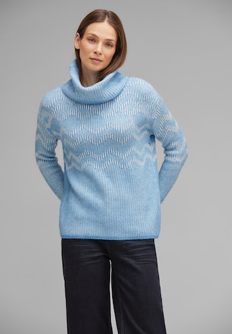 STREET ONE Sweater in Blue: front