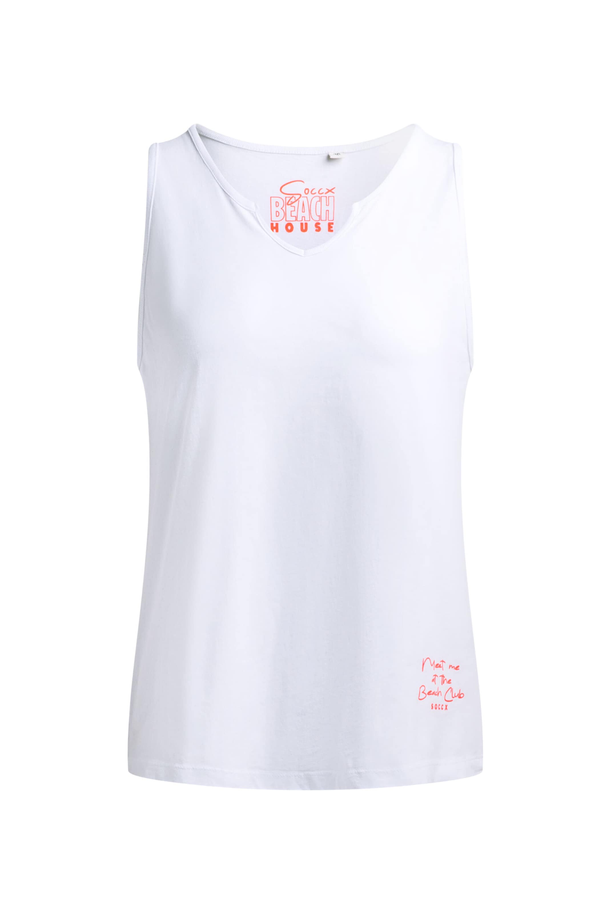 Soccx Top in White: front