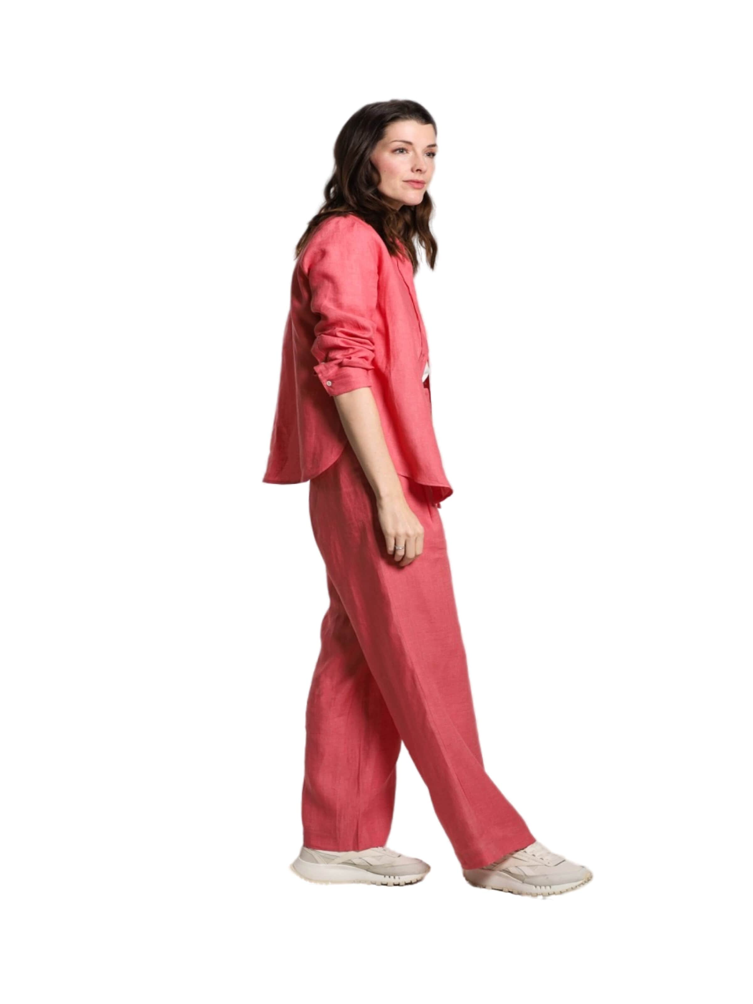 WEARABLE STORIES Wide leg Pants 'Philine' in Pink