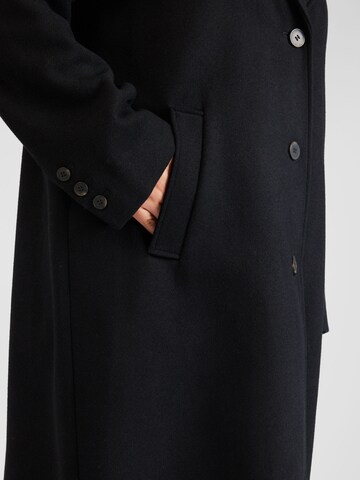 Selected Femme Curve Between-seasons coat 'ALMA' in Black