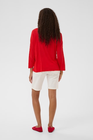T-shirt 'CR Fulla' Cream en rouge