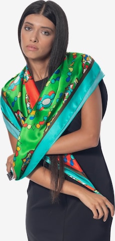 AFROZAN Tuch 'OROSI-Silk scarf' in Rot: Vorderseite