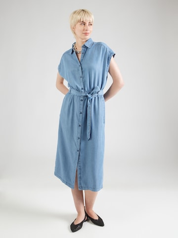Abito camicia di UNITED COLORS OF BENETTON in blu: frontale