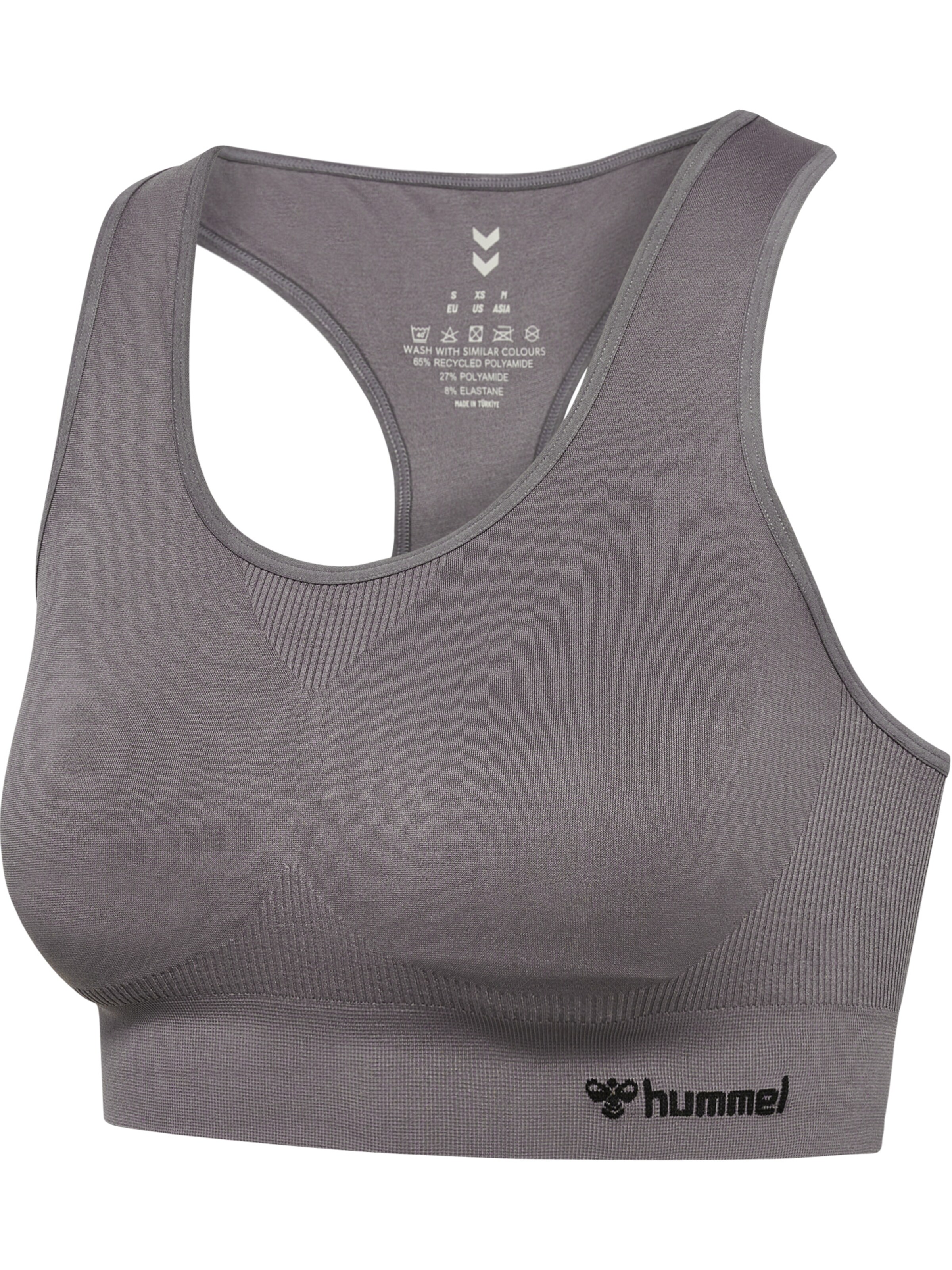 Hummel Bustier Sports-BH i grå